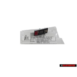 Original Audi RS3 Steering Wheel Badge Black Chrome Red - 8V0419685B
