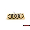 Original Audi Rings Rear Boot Badge Emblem Black - 8U0853742B T94