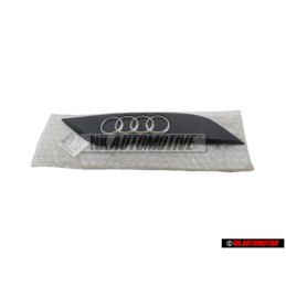 Original Audi R8 Rings Engine Cover Badge Emblem Black Chrome Left - 07L133621A