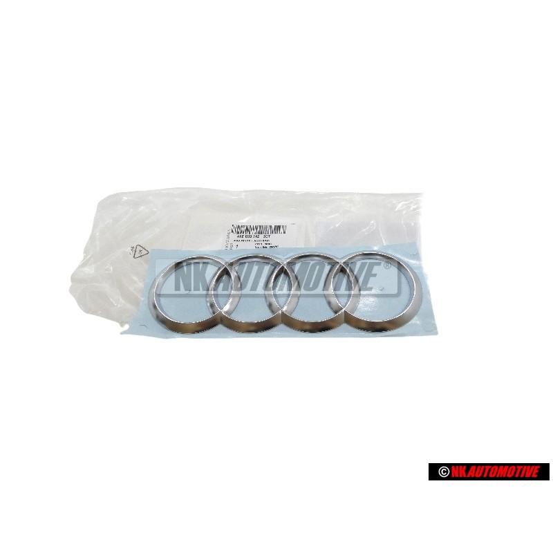 Original Audi Rings Rear Boot Badge Emblem Chrome - 4KE853742 3Q7