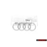 Original Audi Rings Rear Boot Badge Emblem Chrome - 8J0853742B 2ZZ