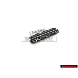 Original Audi QUATTRO Front Grill Badge Emblem Black Chrome - 4G8853736F 2ZZ