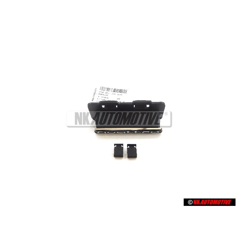 Original Audi QUATTRO Front Grill Badge Emblem Black Chrome - 81A853736 RU6