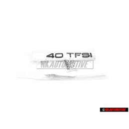 Original Audi 40 TFSI Rear Boot Badge Emblem Black - 83A853744A T94