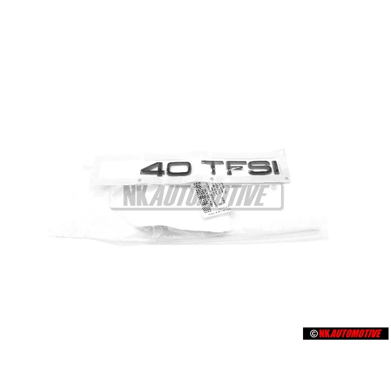 Original Audi 40 TFSI Rear Boot Badge Emblem Black - 83A853744A T94