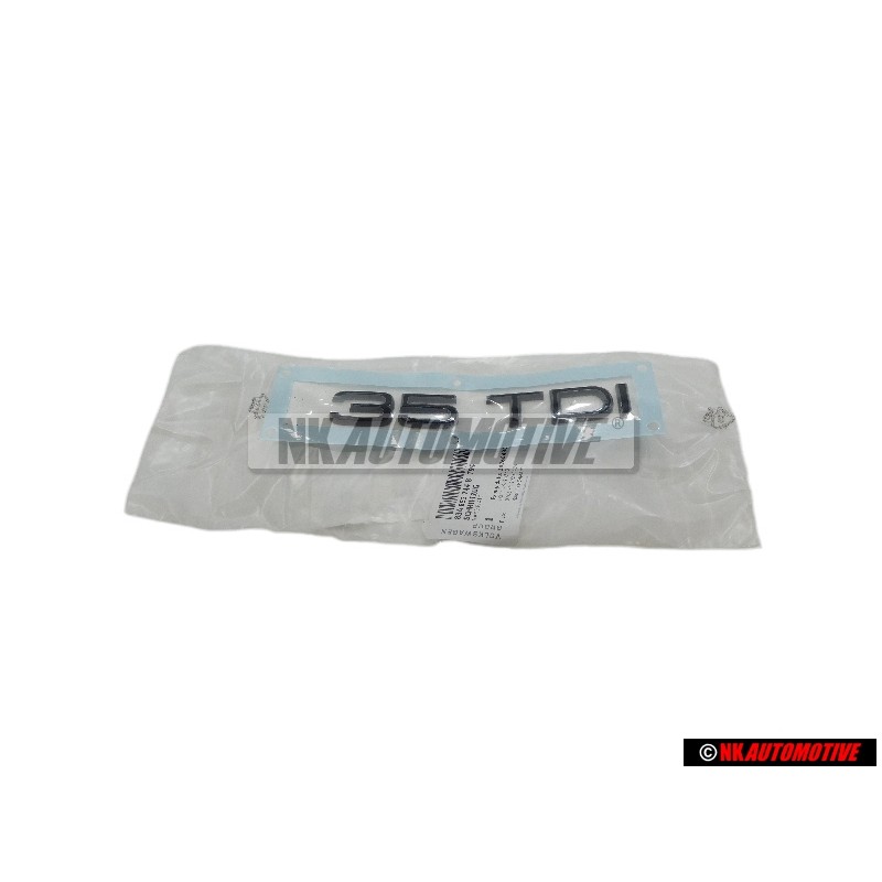 Original Audi 35 TDI Rear Boot Badge Emblem Black - 83A853744B T94