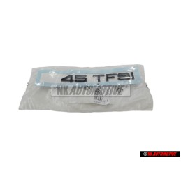 Original Audi 45 TFSI Rear Boot Badge Emblem Black - 83A853744D T94