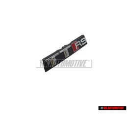 Original Audi TTRS Front Grill Badge Emblem Black Chrome Red - 8S0853736D 2ZZ