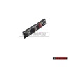 Original Audi TTRS Front Grill Badge Emblem Black Chrome Red - 8S0853736D 2ZZ