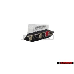 Original Audi TTS Front Grill Badge Emblem Black Chrome Red - 8S0853736F 2ZZ
