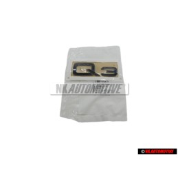 Original Audi Q3 Rear Boot Badge Emblem Black - 8U0853741A T94
