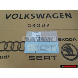 Original Audi 1.0T Rear Boot Badge Emblem Chrome - 8V0853743B 2ZZ