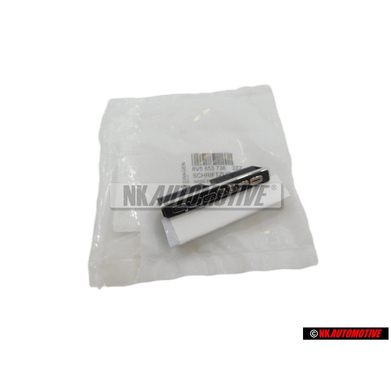 Original Audi QUATTRO Front Grill Badge Emblem Black Chrome - 8V5853736 2ZZ