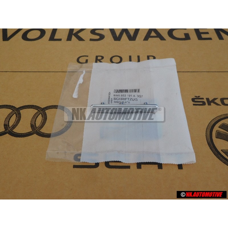 Original Audi QUATTRO Dashboard Badge Emblem Chrome - 8W0853191A 3Q7
