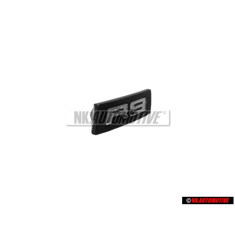 Original Audi R8 Steering Wheel Badge Black Chrome - 420419685