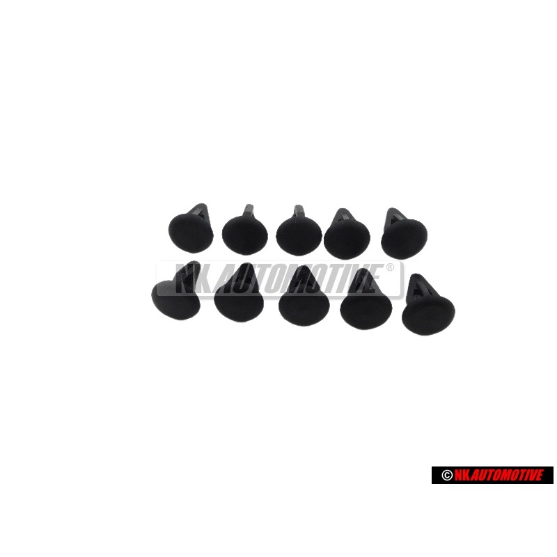 10x Original VW Tailgate Cover Inner Panel Trim Retainer Clip - 801867299 01C
