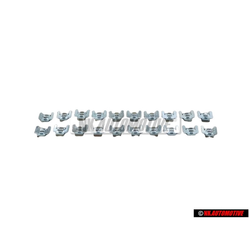 20x Original VW Front Window Scraper Seal Securing Clip - 171837485