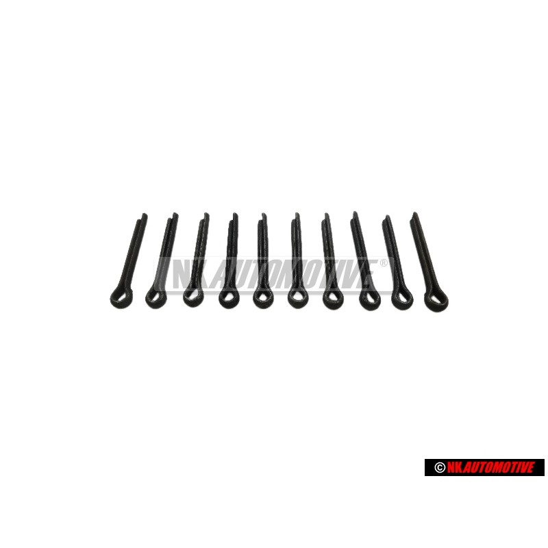 10x Original VW Rear Axle Spindle Nut Retainer Lock Ring Split Pin - N 0125361