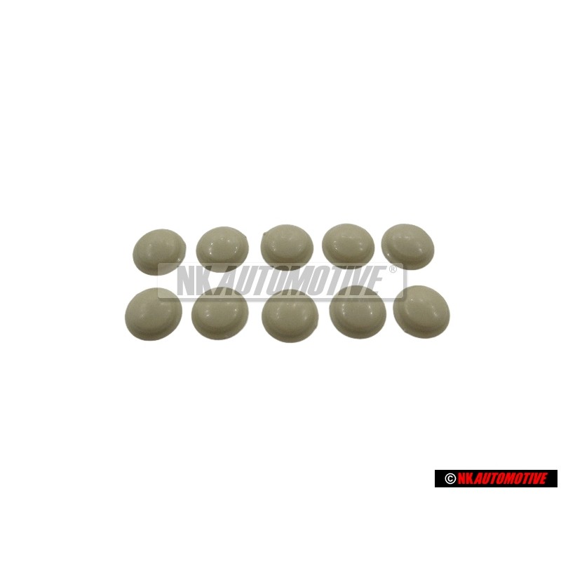 10x Original VW Cap Beige Grey - 211867169 7UK