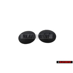2x Original VW Carpet Flooring Press Stud Satin Black - N 9009360101C