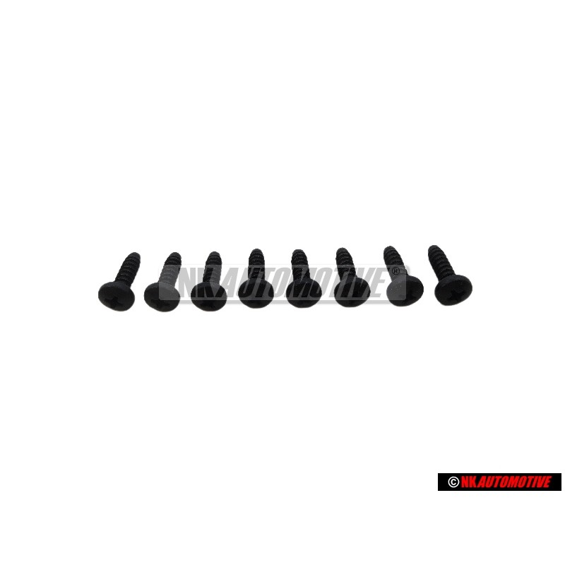 8x Original VW Oval Head Panel Screw - N 0139694