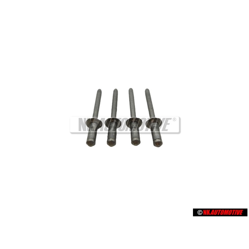 4x Original VW Pop Rivet 4.8x11 - N 90478601