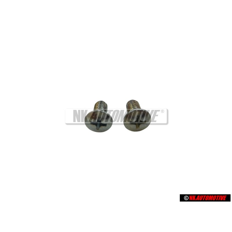 2x Original VW Oval Head Countersunk Bolt M5x10 - N 0142643