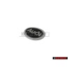 Original Audi Front Fender Side Badge Emblem Black Chrome - 4A0853621 2ZZ