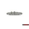Original Audi Front Fender Side Badge Emblem Black Chrome - 4A0853621 2ZZ