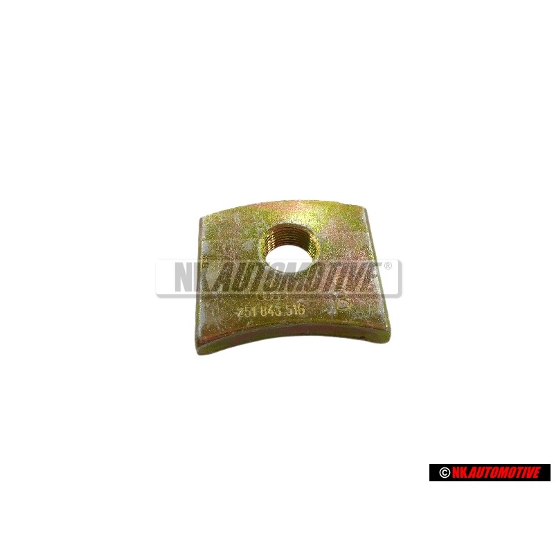 Original VW Threaded Plate - 251843516