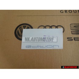 Original VW EDITION Rear Boot Badge Emblem Silver - 3B5853750 1Y4