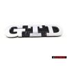 Original VW GTD Front Grill Badge Emblem Chrome - 5K0853679 739