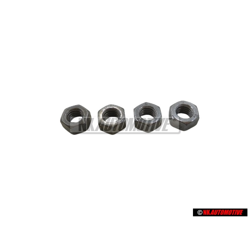 4x Original VW Hexagon Nut - N 01100830