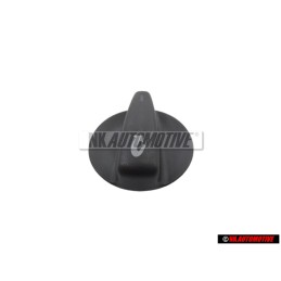 Original VW Rot. Knob Satin Black - 2D0819041C 01C