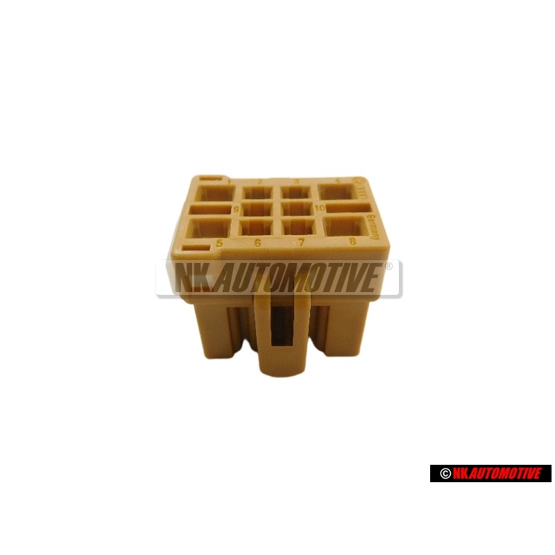 Original VW Flat Contact Housing With Contact Locking Mechanism - 8D0937733A