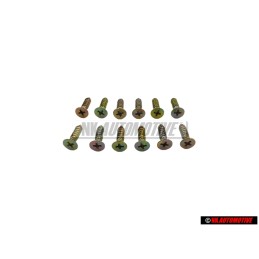 12x Original VW Counter Sunk Panel Screw 4.2x16 - N 0139981