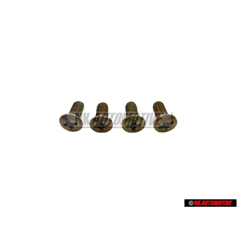 4x Original VW Oval Head Countersunk Bolt - N 0330401