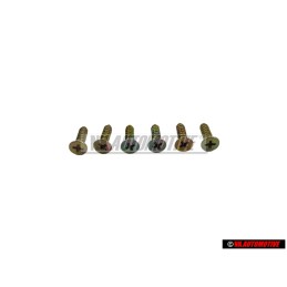 6x Original VW Counter Sunk Panel Screw 4.2x16 - N 0139981