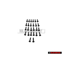 26x Original VW Oval Head Panel Screw 3.5x13 - N 01395819