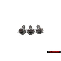 3x Original VW Oval Panel Screw 4.8x13 - N 0139681