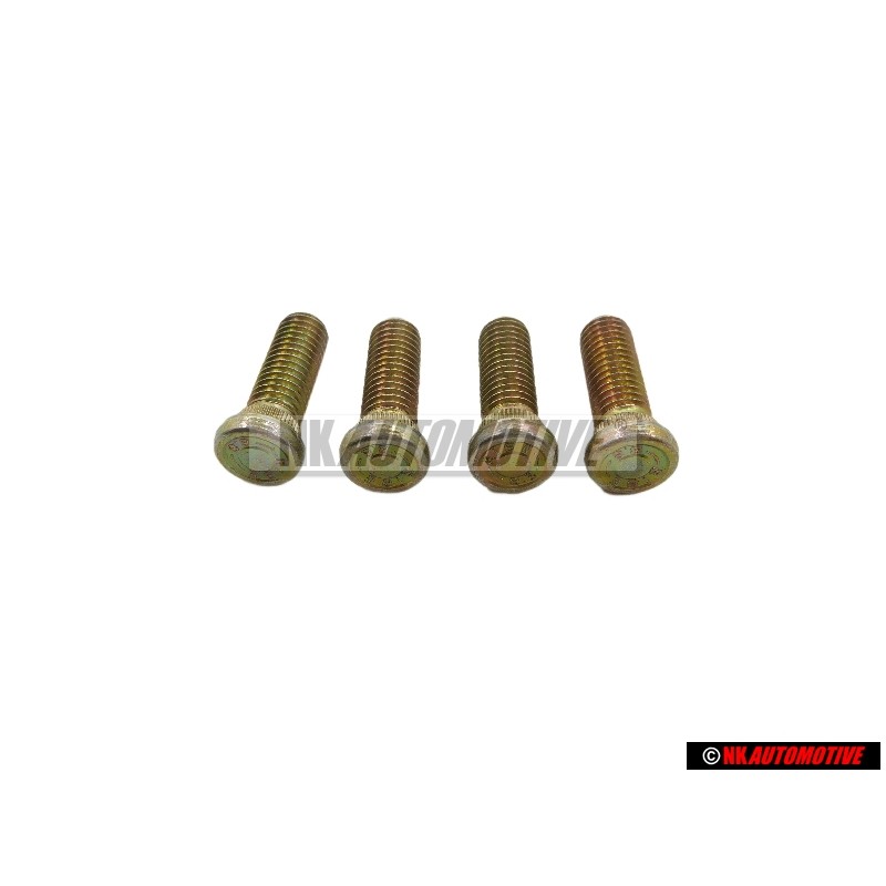 4x Original VW Front Suspension Strut Top Mount Screw - 431412419
