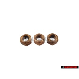 3x Original VW Hexagon Nut Self Locking - N 90085001