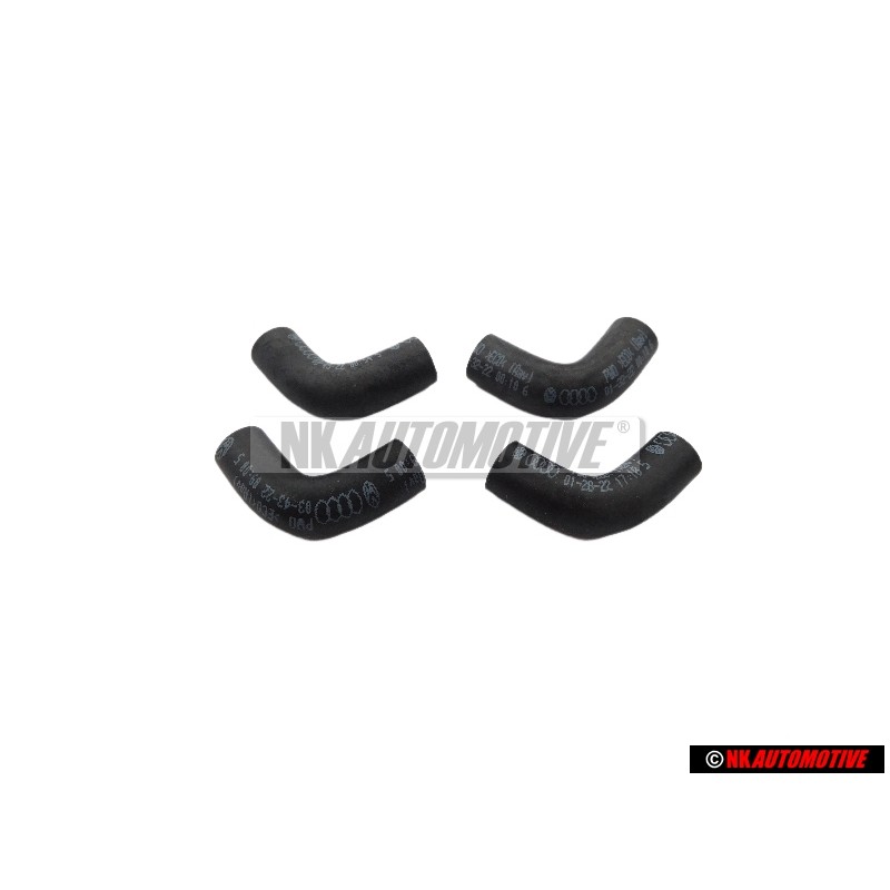 4x Original VW Angled Hose - 034133784L