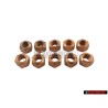 10x Original VW Hexagon Nut Self Locking - N 90085001