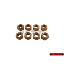 8x Original VW Hexagon Nut Self Locking - N 90085001