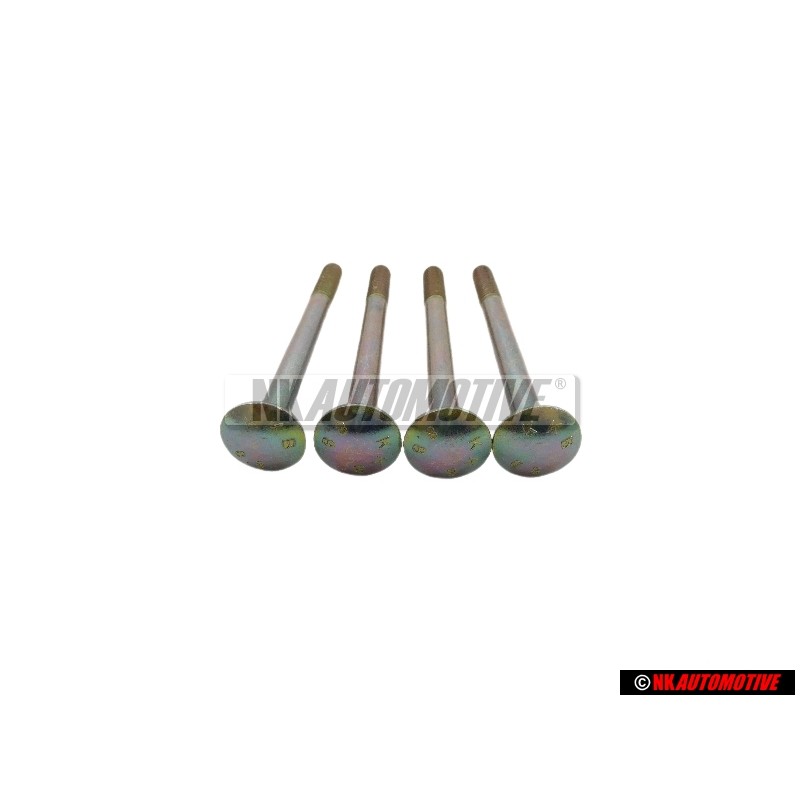 4x Original VW Flat Round Head Bolt - N 10016801