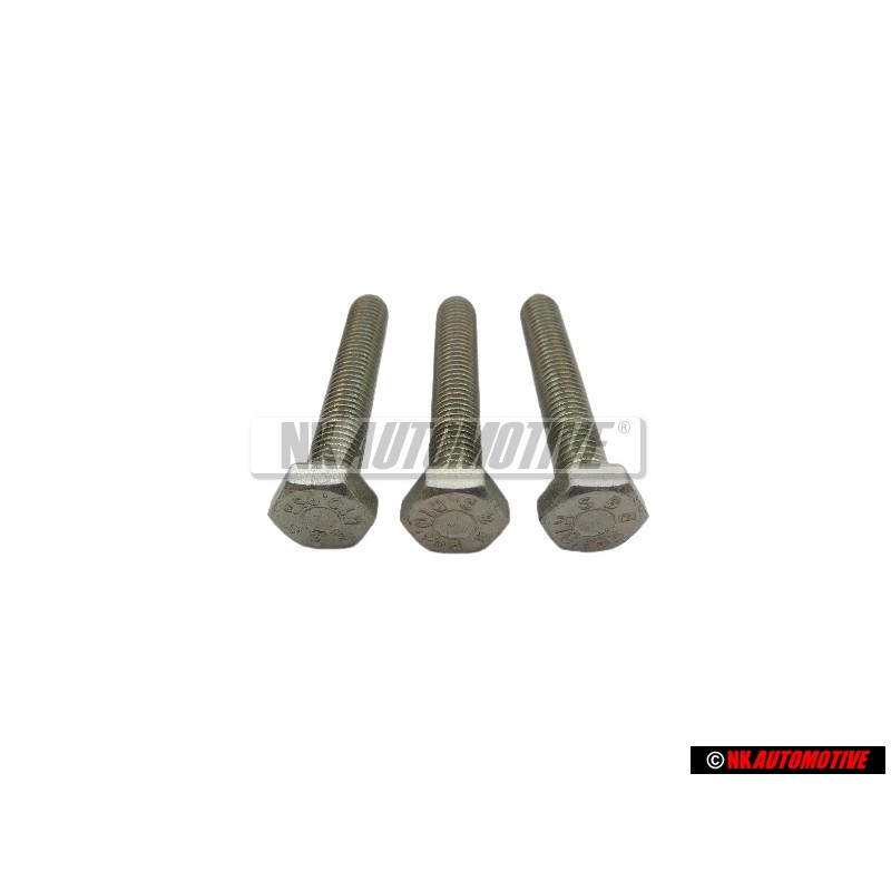 3x Original VW Hexagon Bolt M8x50 - N 0402622