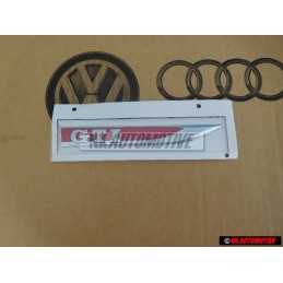 Original VW GTI Side Badge Emblem Chrome Red - 5G0853688ATJZQ