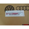 Original VW GTI Side Badge Emblem Chrome Red - 5G0853688ATJZQ