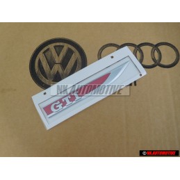 Original VW GTI Side Badge Emblem Chrome Red - 5G0853688ATJZQ